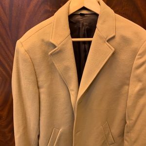 J Crew Ludlow 3/4 Camel Cashmere overcoat